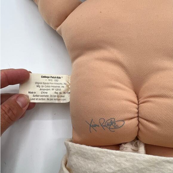 Vintage Cabbage Patch Kid Firetruck Kid Baby Outfit Booties 78-82 Authentic - Picture 5 of 5